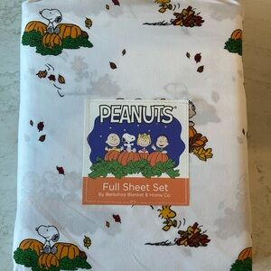 Peanuts Snoopy and Friends Sheet Set - White and Orange